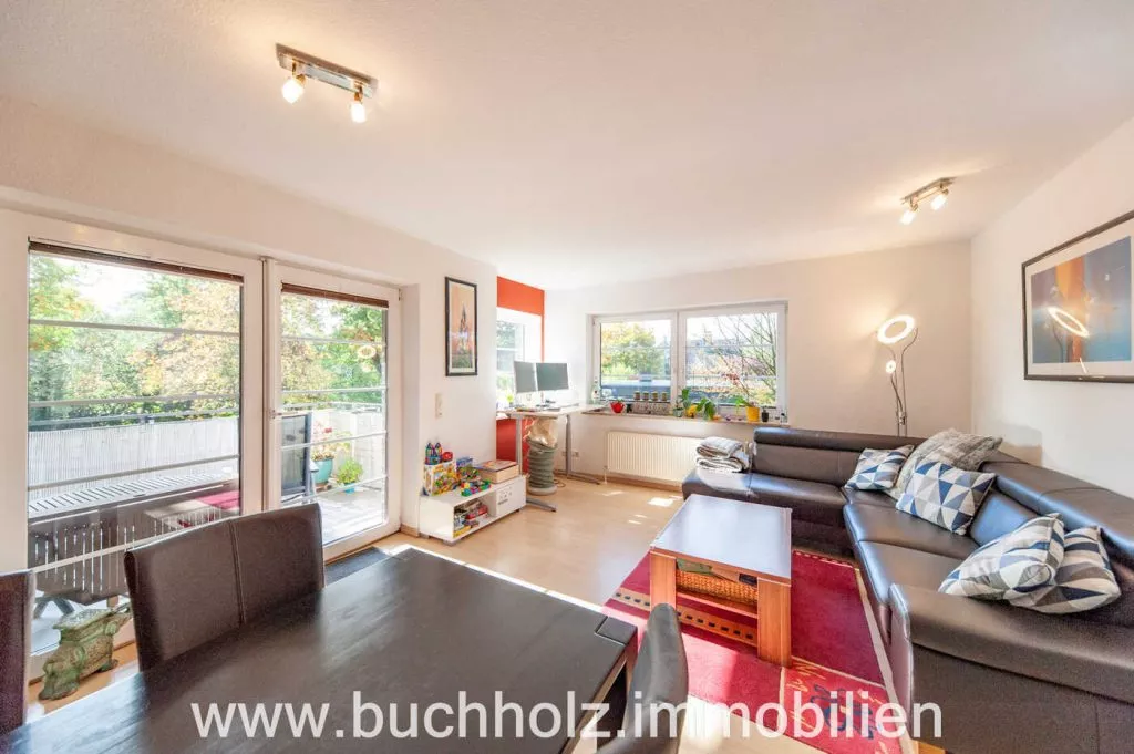 Immobilienangebot - Buchholz - Alle - Buchholz - Maisonettewohnung mit Blick ins Grüne, 2 Pkw-Stellplätze, 2 Balkone und eine Terrasse
