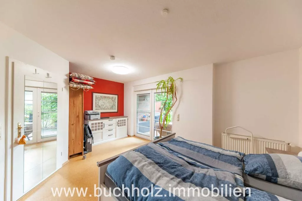 Immobilienangebot - Buchholz - Alle - Buchholz - Maisonettewohnung mit Blick ins Grüne, 2 Pkw-Stellplätze, 2 Balkone und eine Terrasse