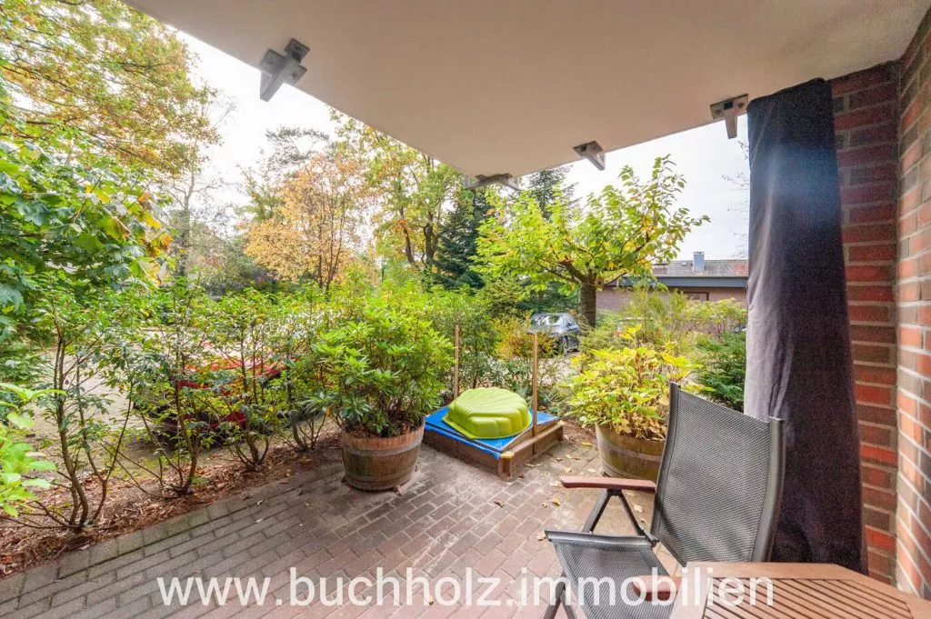 Immobilienangebot - Buchholz - Alle - Buchholz - Maisonettewohnung mit Blick ins Grüne, 2 Pkw-Stellplätze, 2 Balkone und eine Terrasse