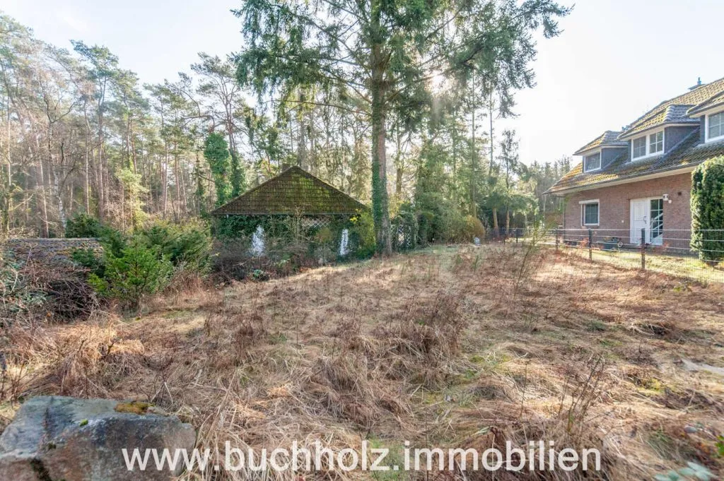 Immobilienangebot - Bendestorf - Alle - Bendestorf, Waldrand - wunderschön gelegenes Grundstück mit Altsubstanz